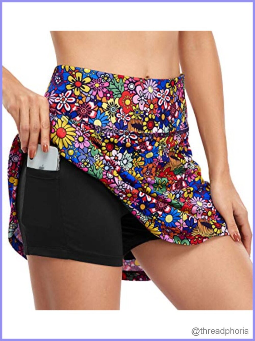 High Waisted Tennis Skort with Pockets Athletic Golf Skirt
